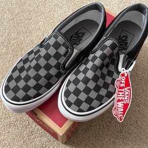Vans Black Checkerboard Classic Slip-On